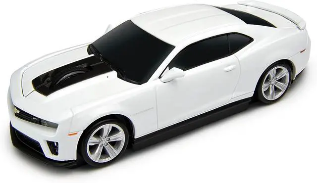 Main image of Wireless Computer Mouse - Computer Accessories - White Wirelesss Mouse, Sport's Car Design with LED Lights