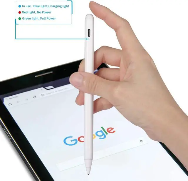Alt view image 2 of 6 - Electronic Stylus Pens for iPhone 14/13 Pro Max Pencil, Active Digital Pencil with 1.5mm Ultra Fine Tip