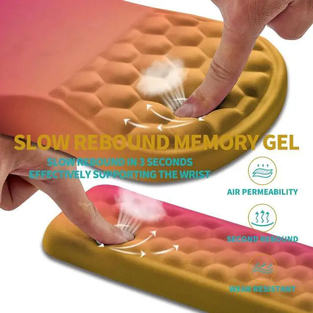 Alt view image 3 of 6 - 2 in 1 Ergonomic Mouse Pad Wrist Support & Wrist Rest, with Relieve Carpal Tunnel Pain Massage Bulge