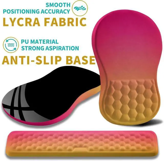 Alt view image 6 of 6 - 2 in 1 Ergonomic Mouse Pad Wrist Support & Wrist Rest, with Relieve Carpal Tunnel Pain Massage Bulge