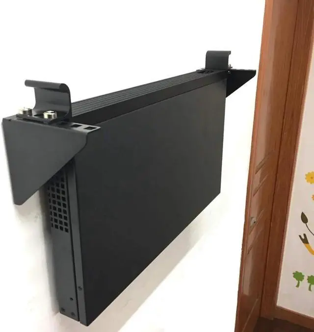 Alt view image 3 of 5 - 2 Pack of 1U Lightweight Foldable 19 Inch Steel Vertical Rack and Wall Mountable Server Rack Mount