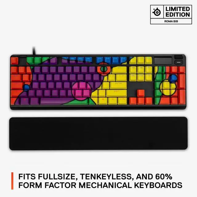 Alt view image 3 of 3 - Keycaps  Limited Edition Artist Collaboration  Roma Bib  Double Shot Pudding  Durable PBT Thermoplastic  Compatible with a Wide Range of Mechanical Keyboards  Special Artwork