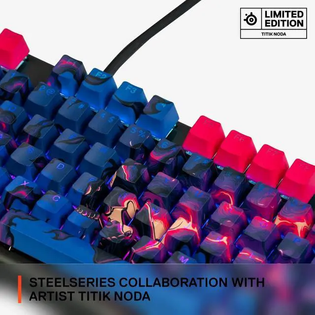 Alt view image 4 of 4 - Keycaps  Limited Edition Artist Collaboration  Double Shot Pudding-Style Keycaps  Durable PBT Thermoplastic  Compatible with a Wide Range of Mechanical Keyboards  Special Artwork