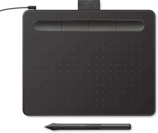 Main image of Intuos Small Graphics Drawing Tablet, includes Training & Software; 4 Customizable ExpressKeys Compatible With Chromebook Mac Android & Windows, photo/video editing, design & education,Black