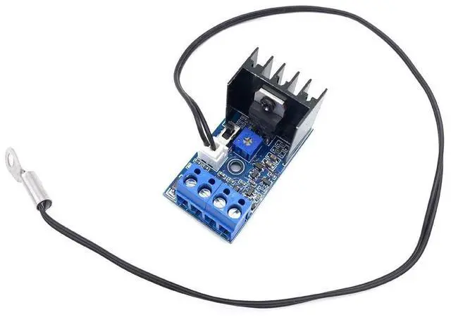 Alt view image 2 of 7 - DC 12V 1A Automatic PC CPU Fan Temperature Control Speed Controller Case Fan Speed Governor with Sensor for 2 3 4 Wire Fan