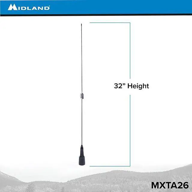 Alt view image 2 of 6 - 6 dB Gain Antenna with Durable Spring Base and NMO Connection Works with  MicroMobile MXT105 MXT115 MXT275 MXT400