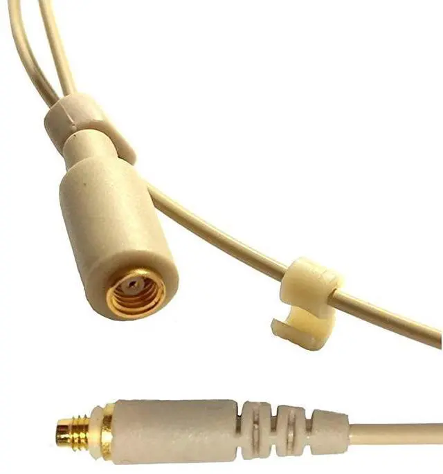 Alt view image 2 of 3 - FOR 4016 Headset Headworn Microphone For Audio Technica Wireless System - Detachable Cable With 4 Pin Hirose type Connector - Omidirectional Mic