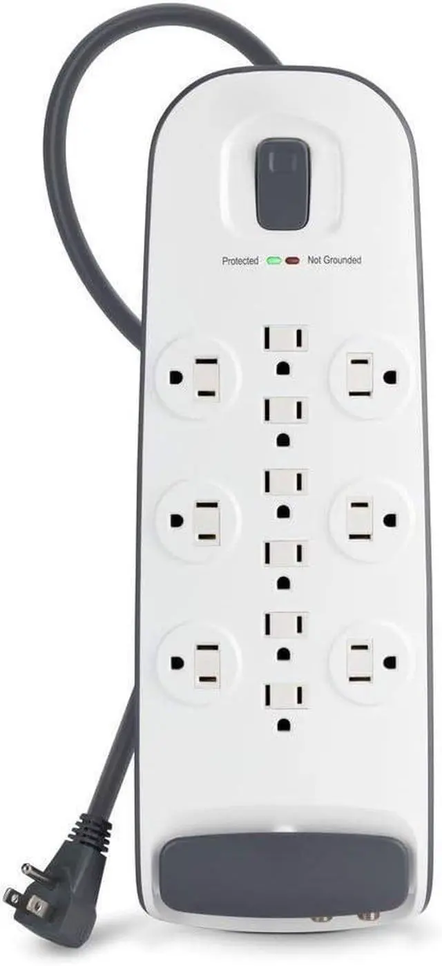 Main image of 12Outlet Advanced Power Strip Surge Protector 8ft Cord Telephone And Coaxial Protection 3996 Joules