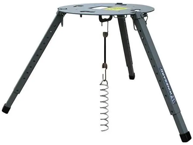 Main image of 11773 TR1518 Satellite Tripod Mount Compatible with Carryout Pathway and Playmaker RV Satellite Antennas Adjustable Height Gray