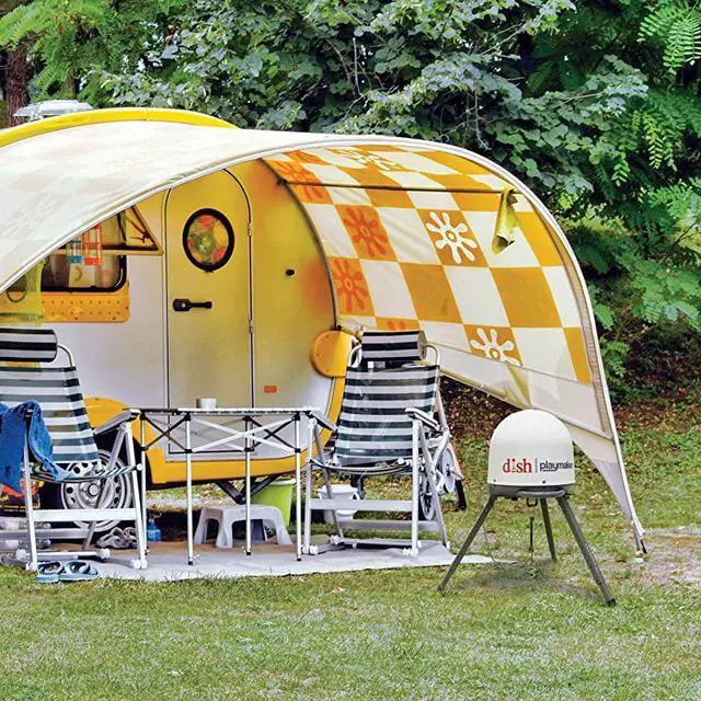 Alt view image 2 of 6 - 11773 TR1518 Satellite Tripod Mount Compatible with Carryout Pathway and Playmaker RV Satellite Antennas Adjustable Height Gray