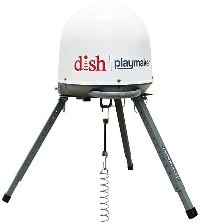 Alt view image 3 of 6 - 11773 TR1518 Satellite Tripod Mount Compatible with Carryout Pathway and Playmaker RV Satellite Antennas Adjustable Height Gray