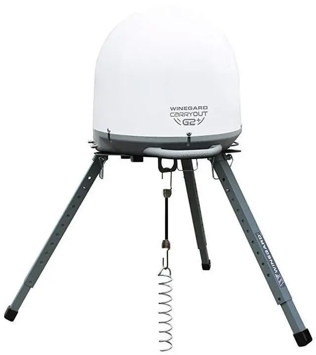 Alt view image 6 of 6 - 11773 TR1518 Satellite Tripod Mount Compatible with Carryout Pathway and Playmaker RV Satellite Antennas Adjustable Height Gray