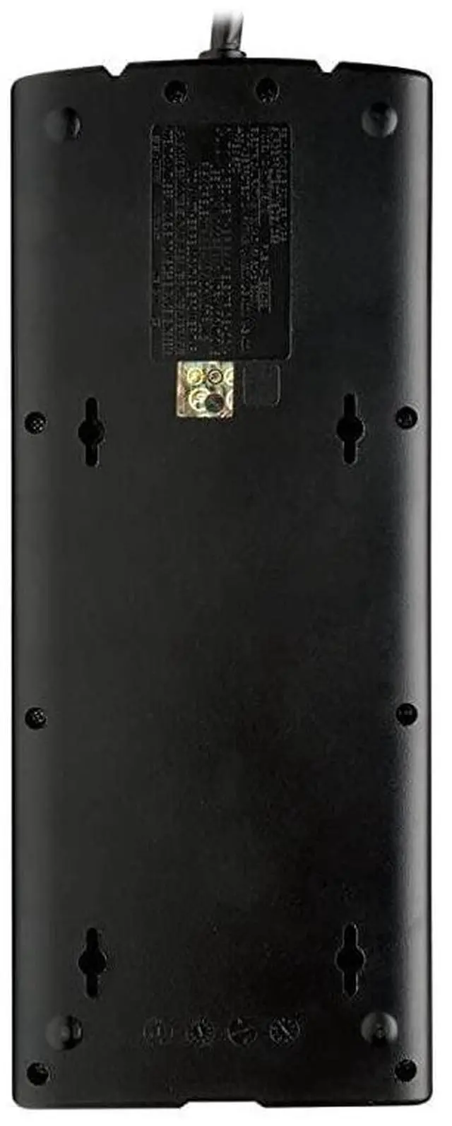 Alt view image 2 of 7 - FOR-12 Outlet Surge Protector Power Strip 8ft Cord RightAngle Plug TelModemCoaxEthernet Protection RJ11 RJ45 $250000 INSURANCE TLP1208SAT Black