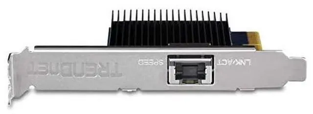 Alt view image 4 of 6 - FOR-10 Gigabit PCIe Network Adapter TEG10GECTX Converts a PCIe Slot into a 10G Ethernet Port Supports 8021Q Vlan Includes Standard amp LowProfile Brackets WindowsServer PCIe 20 PCIe 30