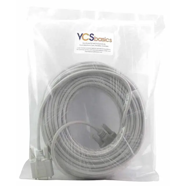 Alt view image 2 of 2 - for100 Foot DB9 9 Pin Serial RS232 Male Female Extension Cable