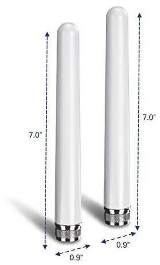 Alt view image 2 of 5 - FOR 57 dBi Outdoor Dual Band Omni Antenna Kit TEWAO57 NType Male Connectors Supports 24 5 GHz OmniDirectional Antennas Use with 80211acngba Routers Access Points