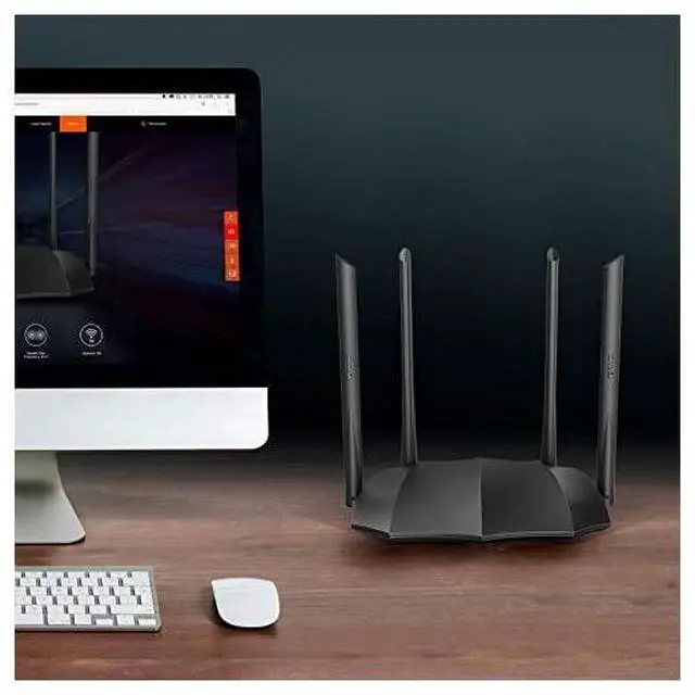Alt view image 7 of 7 - FOR AC1200 Dual Band Gigabit Smart WiFi Router 5Ghz High Speed Wireless Internet Router MUMIMO Beamforming Long Range Coverage by 4x6dBi Antenna IPv6 Guest WiFi AP Mode 2020 New Upgraded