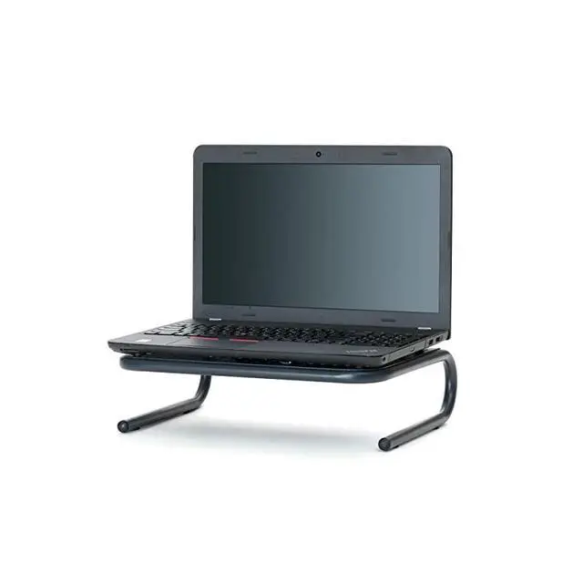 Alt view image 2 of 7 - 2METMONSTBLK Metal Monitor Stand Monitor Riser for Computer Laptop Desk iMac 2Pack Black