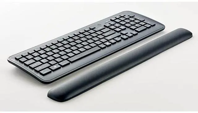 Alt view image 5 of 7 - Gel Wrist Rest for Keyboards Soothing  Gel Technology and Satin Smooth Cover for All Day Comfort and Support 19 Black WR85B