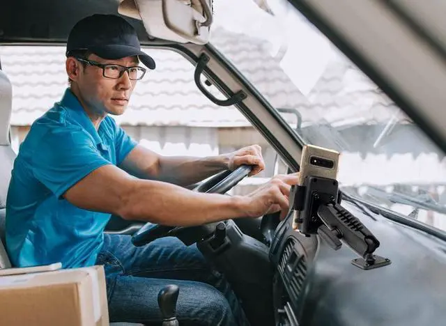 Alt view image 4 of 4 - FOR-Mounts Drill-Base Mega Grip Phone Mount | Universal Phone Fit | 360° Adjustable Angle | Flat Surface AMPS Mounting | Compatible with iPhone, Galaxy, Note, Pixel, and More | SM4RM2XMAMPS