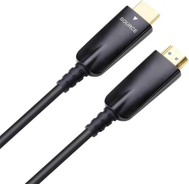 Alt view image 2 of 4 - for 100ft Fiber Optic HDMI Cable with 4K 30Hz and 1080p 60Hz HD Video 3D HDCP CEC High Speed Supported (100 Feet, Black)