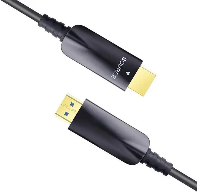 Alt view image 3 of 4 - for 100ft Fiber Optic HDMI Cable with 4K 30Hz and 1080p 60Hz HD Video 3D HDCP CEC High Speed Supported (100 Feet, Black)