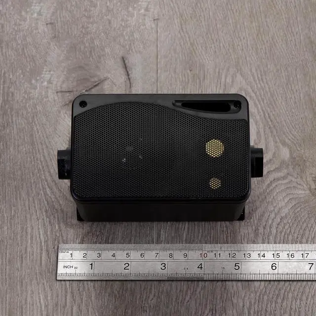 Alt view image 7 of 7 - 3-Way Indoor Outdoor Speaker System - 3.5 Inch 200W Pair of Mini Box Ceiling Wall Mount Speakers w/1" Tweeter, 3.25" Woofer, 1.75 Midrange - Home Theater Entertainment, PA System - 2022SX