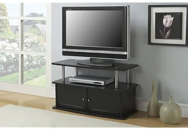 Alt view image 3 of 3 - Designs2Go TV Stand with 2 Cabinets, Espresso