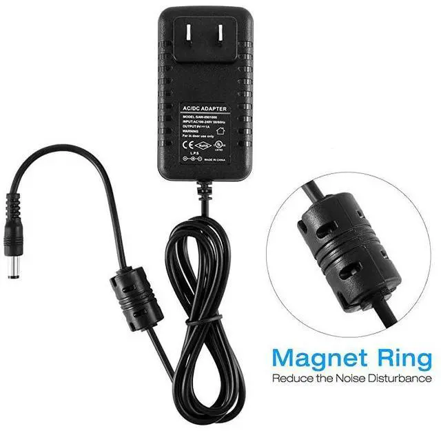 Alt view image 6 of 7 - DPA1 Pedal Power Supply Adapter 9V DC 1A Tip Negative 5 Way Daisy Chain Cables for Effect Pedal