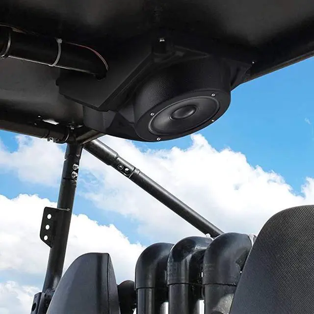 Alt view image 5 of 7 - FOR-FOR Enclosure KEMIMOTO Universal 65quot Overhead Speaker Pod Enclosure Compatible with Polaris RZR Cart