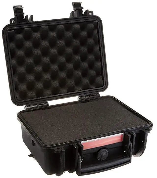 Alt view image 3 of 5 - Basics Small Hard Camera Carrying Case - 12 x 11 x 6 Inches, Black