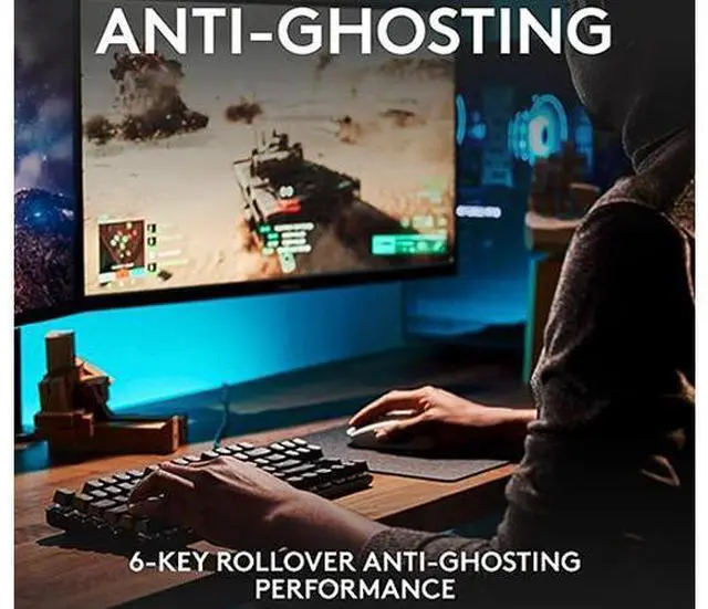 Alt view image 3 of 6 - FOR-Switdo G413 SE Full-Size Mechanical Gaming Keyboard - Backlit Keyboard with Tactile Mechanical Switches, Anti-Ghosting, Compatible with Windows, macOS - Black Aluminum