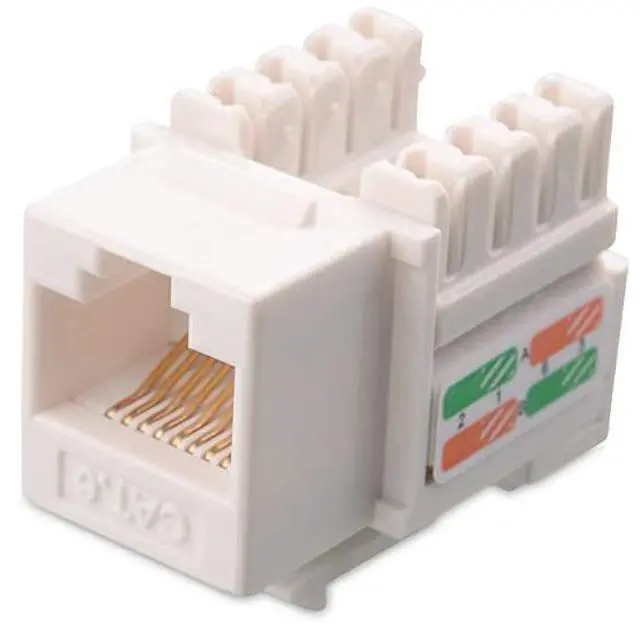 Alt view image 3 of 6 - FOR-UL Listed 50Pack Cat6 RJ45 Keystone Jack Cat 6 Cat6 Keystone Jack in White with Keystone PunchDown Stand