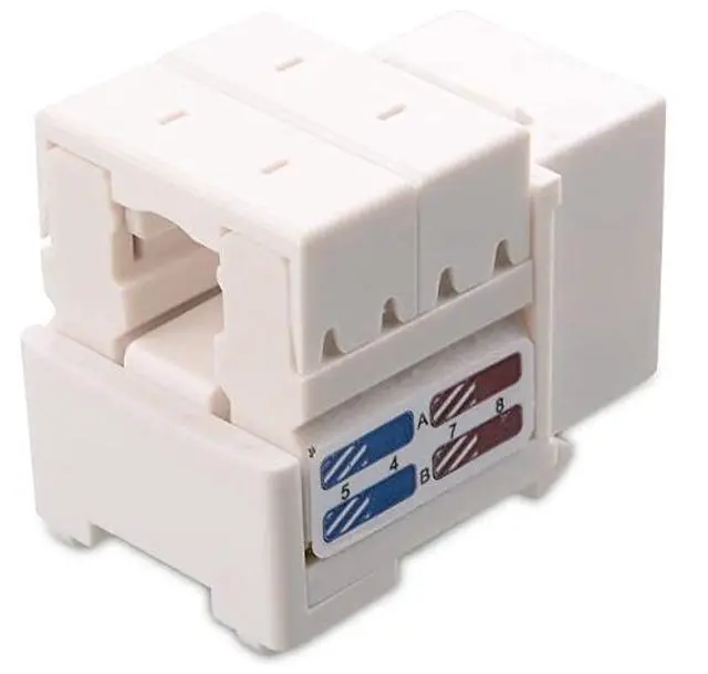 Alt view image 5 of 6 - FOR-UL Listed 50Pack Cat6 RJ45 Keystone Jack Cat 6 Cat6 Keystone Jack in White with Keystone PunchDown Stand