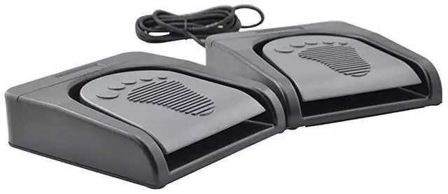 Alt view image 7 of 7 - FOR Upgraded USB Double Pedal Assembly 2 Foot Switch Control 2 Key Button Footswitch Program Video Game Customized PC Keyboard Mouse Multimedia Action HID Black