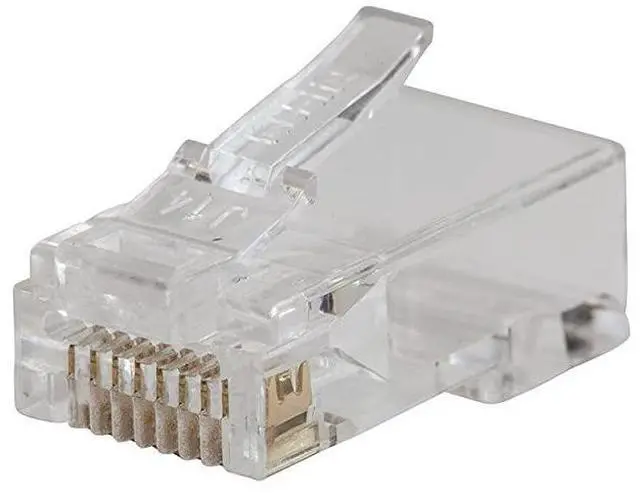 Alt view image 2 of 7 - FOR VDV826762 PassThru Modular Data Plug RJ45 CAT5e Pass Through Connectors 200Pack