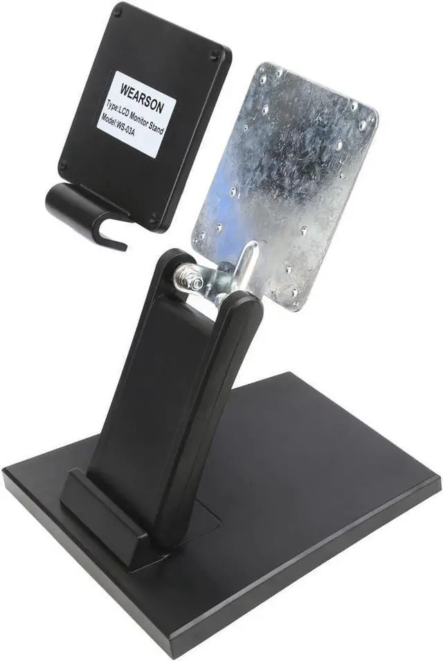 Alt view image 5 of 7 - FOR-Wearson WS-03A Adjustable LCD TV Stand Folding Metal Monitor Desk Stand with VESA Hole 75x75mm&100x100mm