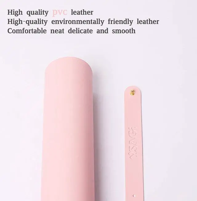 Alt view image 5 of 7 - Non-Slip Desk Pad Waterproof PVC Leather Desk Table Protector Ultra Thin Large Mouse Pad Easy Clean Laptop Desk Writing Mat for Office Work/Home/Decor(Pink 31.5 x 15.7)