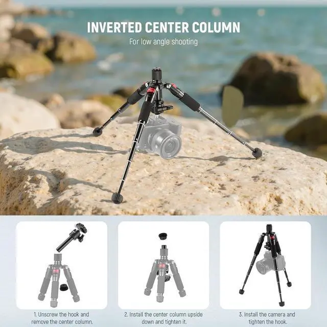 Alt view image 6 of 6 - Portable Desktop Mini Tripod Aluminum Alloy 20''/ 50cm Desk Tripod with 360 Degree Ball Head, 1/4 inch Quick Shoe Plate for DSLR Camera Video Camcorder, Load up to 11 pounds/5 kilograms