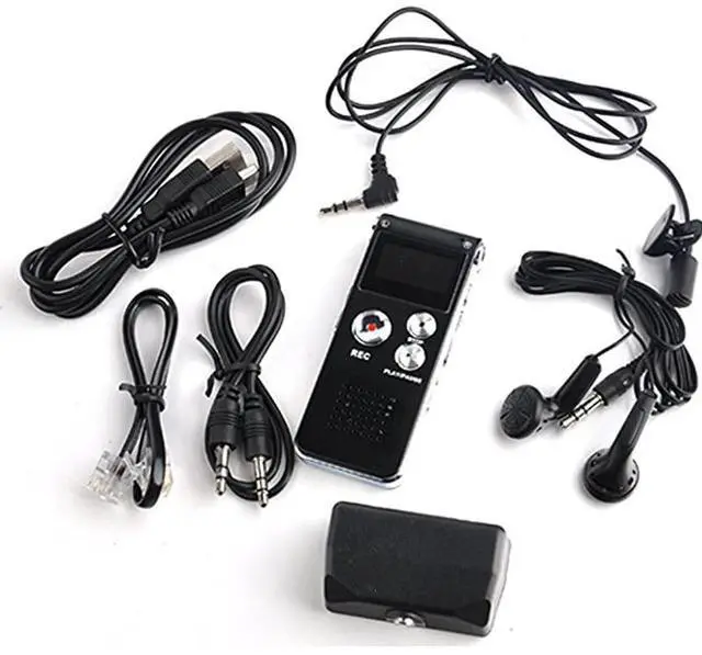 Alt view image 5 of 5 - Rechargeable 8G 8GB 650HR Digital Audio Voice Recorder Dictaphone MP3 Player FM