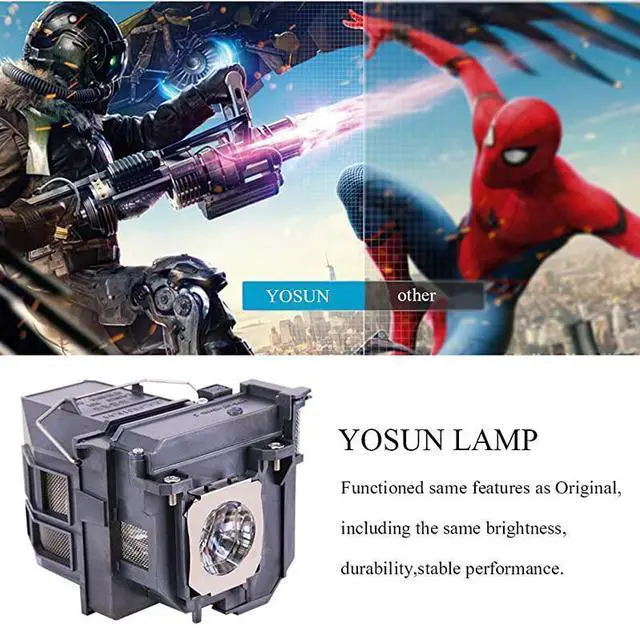 Alt view image 3 of 7 - FOR V13H010L79 V13H010L80 Projector Lamp Bulb for Epson ELPLP79 ELPLP80 BrightLink pro 585Wi 595Wi 1420wi 1430wi eb575wi eb585w powerlite 570 575w 580 585w Replacement Projector Lamp Bulb