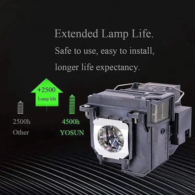 Alt view image 2 of 7 - FOR V13H010L79 V13H010L80 Projector Lamp Bulb for Epson ELPLP79 ELPLP80 BrightLink pro 585Wi 595Wi 1420wi 1430wi eb575wi eb585w powerlite 570 575w 580 585w Replacement Projector Lamp Bulb