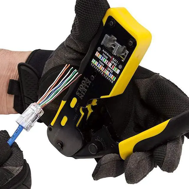 Alt view image 7 of 7 - FOR VDV826762 PassThru Modular Data Plug RJ45 CAT5e Pass Through Connectors 200Pack