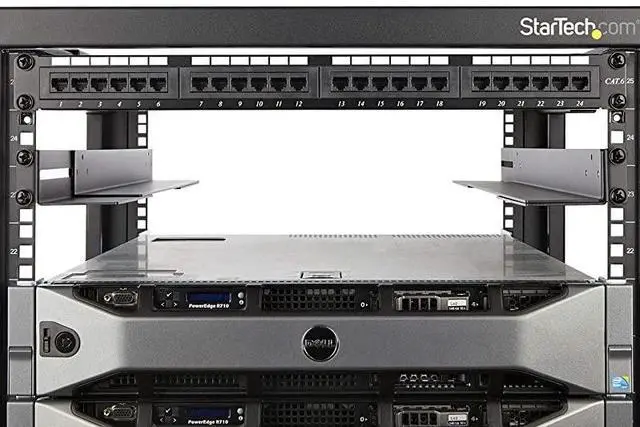 Alt view image 3 of 4 - FOR-com 1U 19 inch Server Rack Rails 2436 inch Adjustable Depth Universal 4 Post Rack Mount Rails Network EquipmentServerUPS Mounting Rail Kit HPE ProLiant Dell PowerEdge UNIRAILS1UB