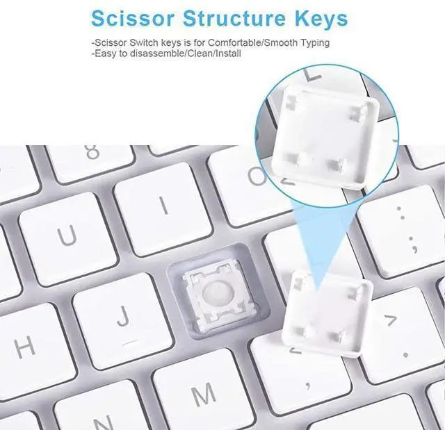 Alt view image 3 of 4 - USB Wired Keyboard with Numeric Keypad for Apple Mac Pro Mini Mac iMac iMac Pro MacBook ProAir