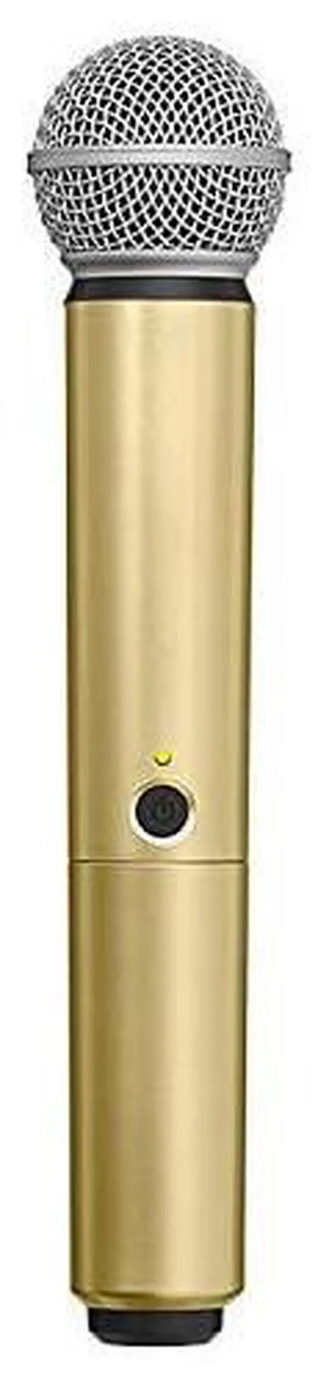 Main image of WA713GLD Colored Handle Only for BLX2SM58 and BLX2BETA58A Wireless Transmitters Gold