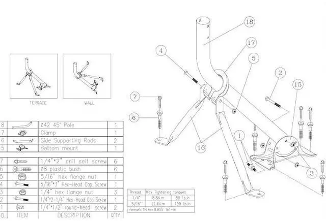 Alt view image 4 of 4 - FOR Universal Outdoor Heavy Duty Satellite DishAntenna Mount Tripod TV Pole