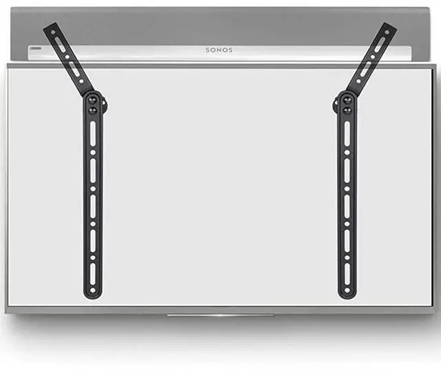 Alt view image 3 of 5 - Universal Sound Bar Mount Bracket for Mounting Above or Under TV with Adjustable 3 Angled Extension Arm Fits Most 23 to 65 Inch TVs up to 33 Lbs Soundbar SBR202 Black