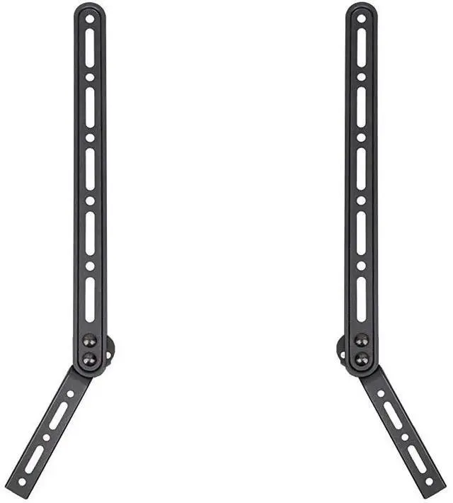 Main image of Universal Sound Bar Mount Bracket for Mounting Above or Under TV with Adjustable 3 Angled Extension Arm Fits Most 23 to 65 Inch TVs up to 33 Lbs Soundbar SBR202 Black