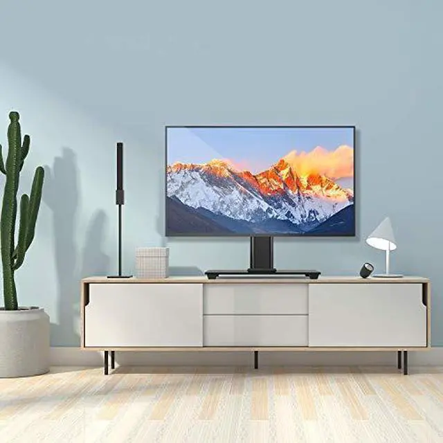 Alt view image 6 of 7 - Universal TV Stand Table Top TV Stand for 3755 inch LCD LED TVs Height Adjustable TV Base Stand with Tempered Glass Base Wire Management VESA 400x400mm